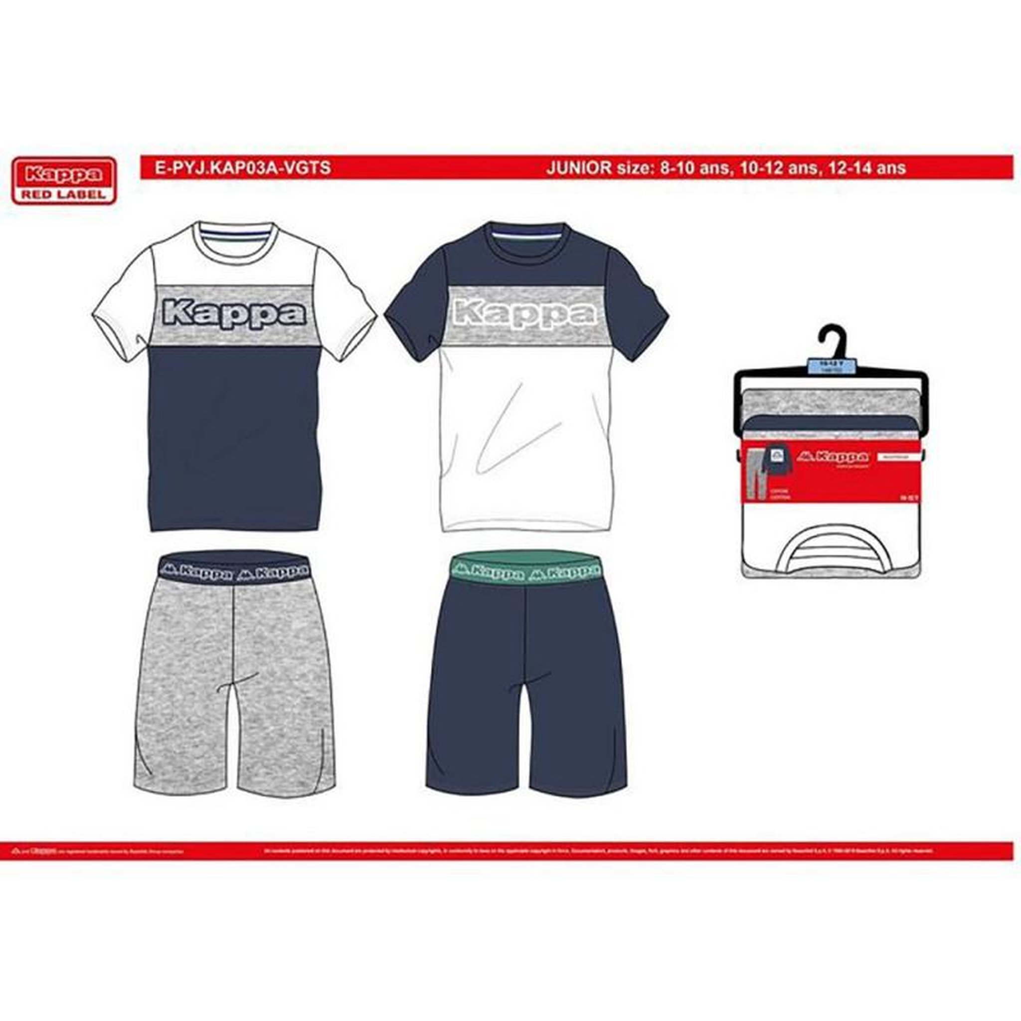 Voir la diapositive 5 : KAPPA Pyjama enfant KAPPA