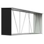 Voir la diapositive 2 : VIDAXL Abri de stockage a bois Acier galvanise 330x84x152cm Anthracite
