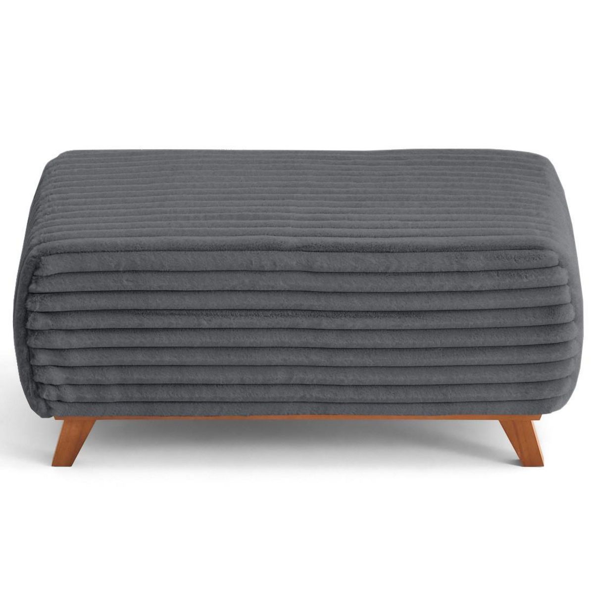 BEST MOBILIER Cristal - bout de lit - en fausse fourrure côtelée