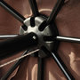 Voir la diapositive 5 : OUTSUNNY Parasol en métal rond polyester 180g/m² manivelle inclinable Ø 3 x 2,45 m chocolat