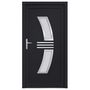 Voir la diapositive 3 : VIDAXL Porte d'entree anthracite 108x208 cm PVC