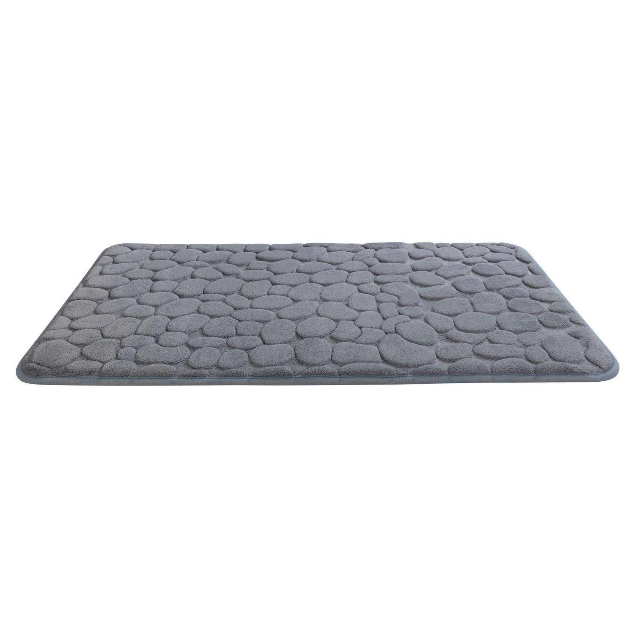 Voir la diapositive 2 : Wenko Tapis de salle de bain Pebbles - Mémoire de forme