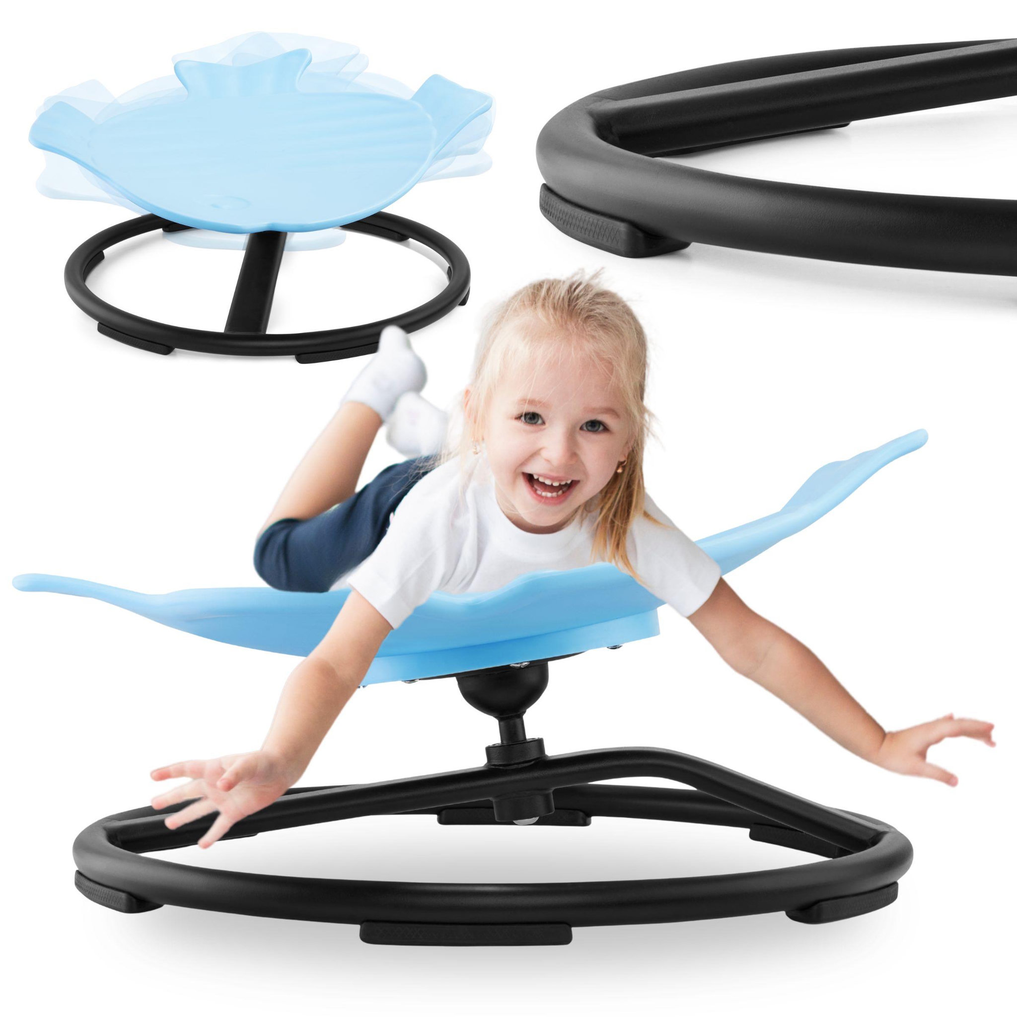 MAMABRUM Mini carrousel enfant siege sensoriel rotatif Poisson Mamabrum 80kg