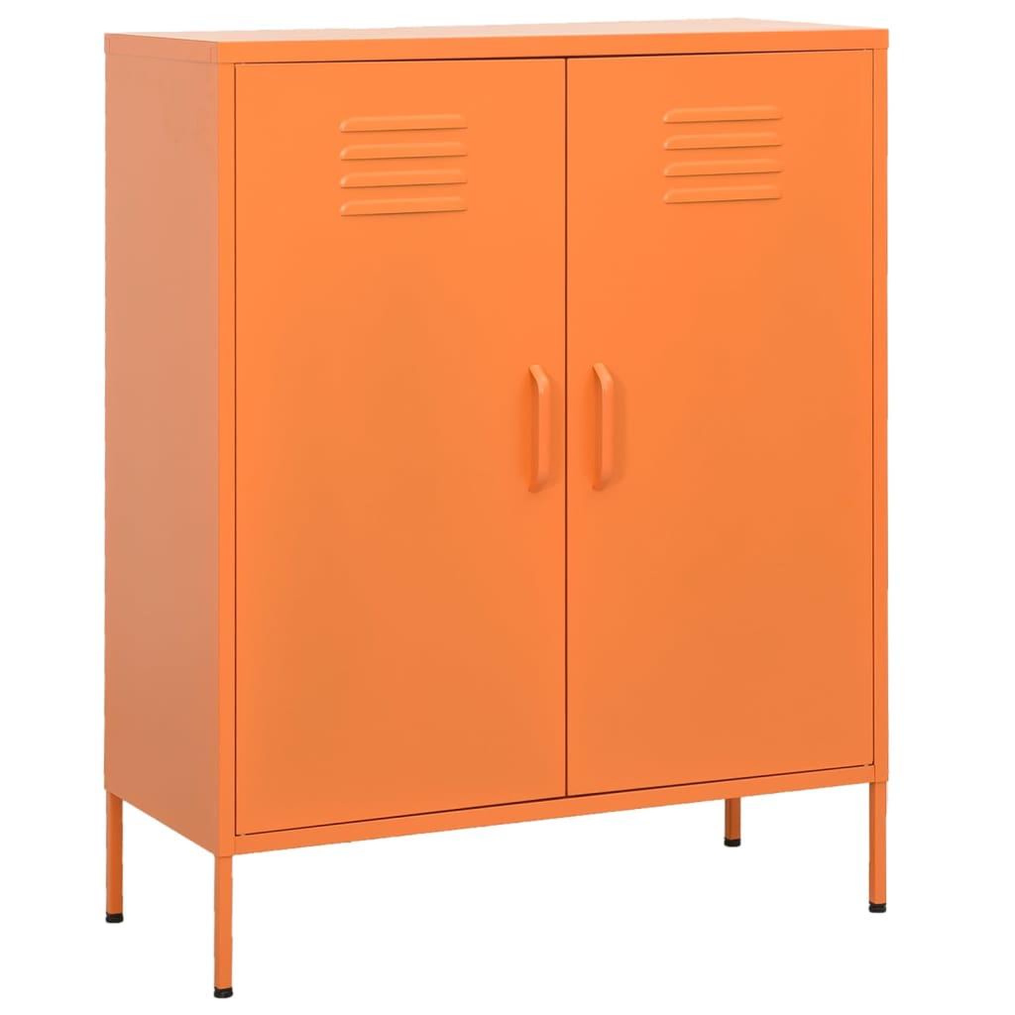 Voir la diapositive 1 : VIDAXL Armoire de rangement Orange 80x35x101,5 cm Acier
