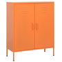 Voir la diapositive 1 : VIDAXL Armoire de rangement Orange 80x35x101,5 cm Acier