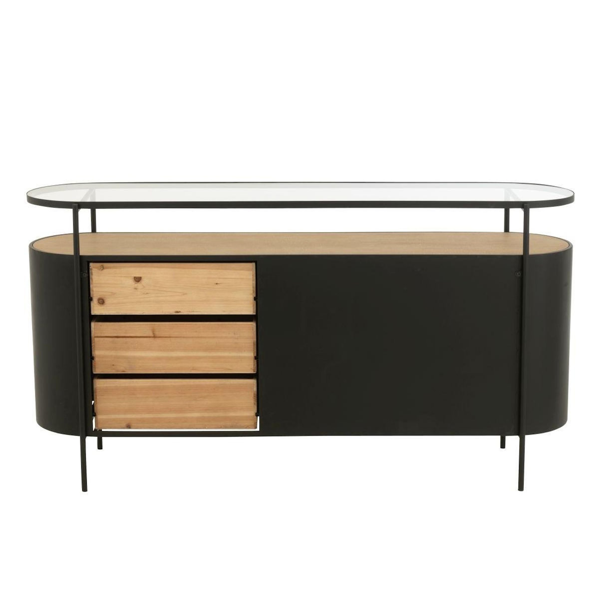 Paris Prix Buffet 3 Tiroirs & 2 Portes  Bya  150cm Naturel