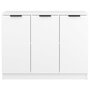 Voir la diapositive 5 : VIDAXL Buffet Blanc 90,5x30x70 cm Bois d ingénierie