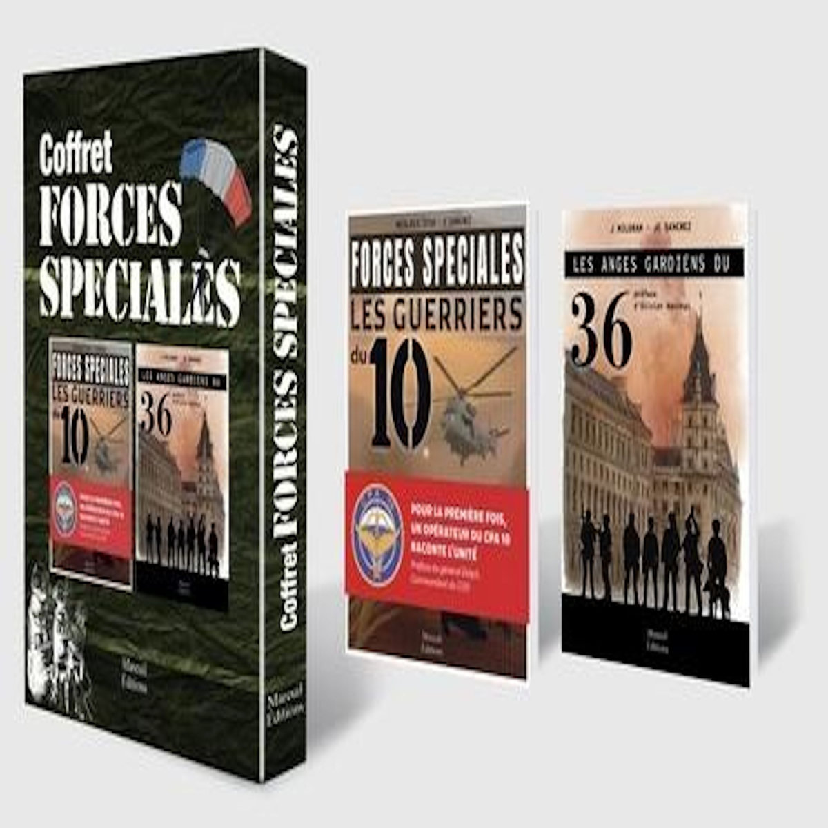 FORCES SPECIALES. COFFRET EN 2 VOLUMES : LES GUERRIERS DU 10 ; LES ANGES GARDIENS DU 36, Sanchez Jean-Charles