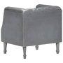 Voir la diapositive 4 : VIDAXL Chaise cabriolet Gris Cuir veritable de chevre