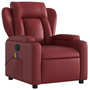 Voir la diapositive 4 : VIDAXL Fauteuil de massage inclinable electrique rouge bordeaux