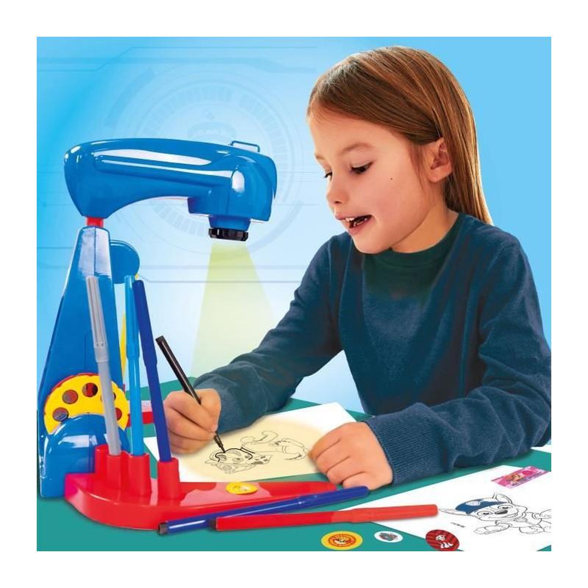 Voir la diapositive 3 : LISCIANI GIOCHI Projecteur de dessins - LISCIANI - Paw Patrol Drawing School Projector