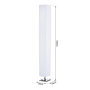 Voir la diapositive 3 : HOMCOM Lampe lampadaire colonne sur pied moderne lumière tamisée 40 W 14L x 14l x 120H cm inox blanc