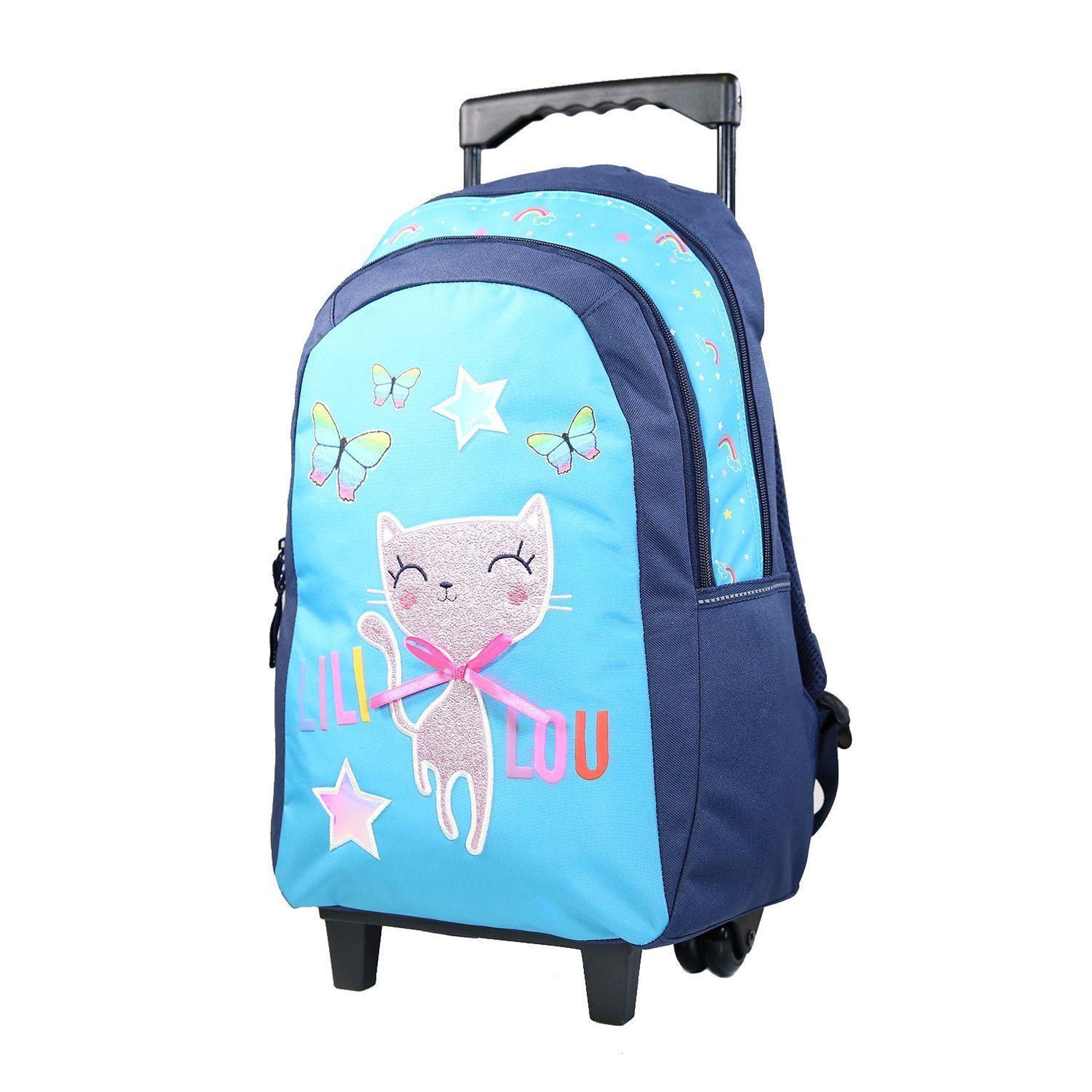 Bagtrotter BAGTROTTER Sac à dos à roulettes Lili Lou Bleu