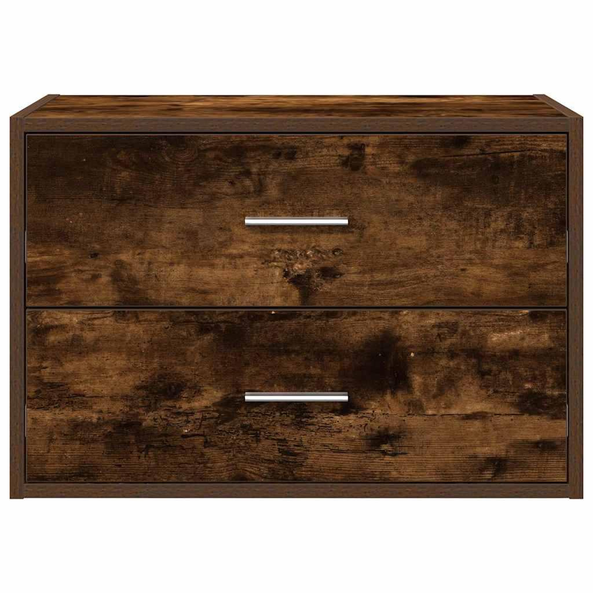 Voir la diapositive 4 : VIDAXL Armoire avec 2 tiroirs chene fume 60x31x40 cm bois d'ingenierie