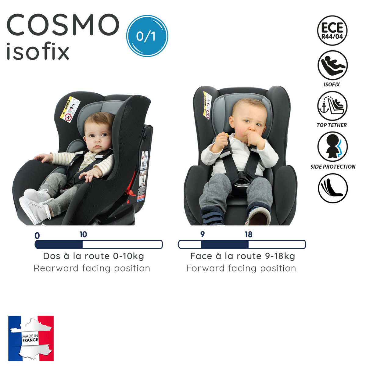 NANIA Siège auto isofix groupe 0/1 Cosmo Luxe