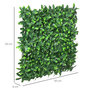 Voir la diapositive 3 : OUTSUNNY Haie artificielle feuilles de laurier - treillis extensible - brise-vue canisse végétale feuillage réaliste 12 panneaux 50L x 50l cm PE vert