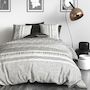 Voir la diapositive 2 : ATELIER DU COTON Parure Housse De Couette 100% Coton 57fils Lattice