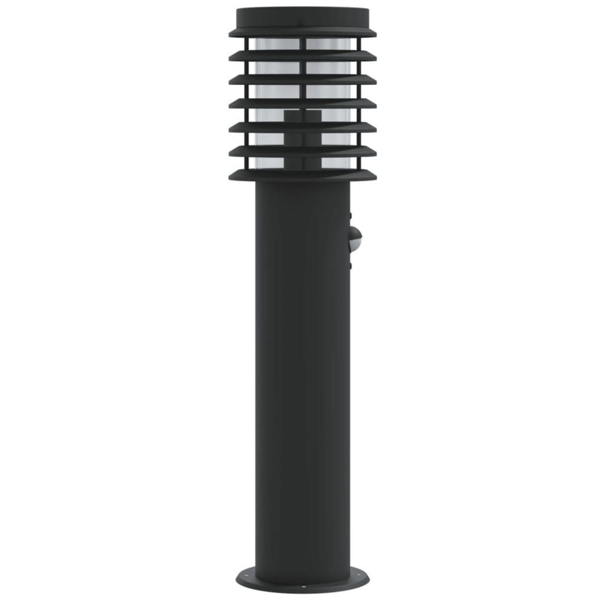 VIDAXL Lampadaire d'exterieur avec capteur noir 60 cm acier inoxydable