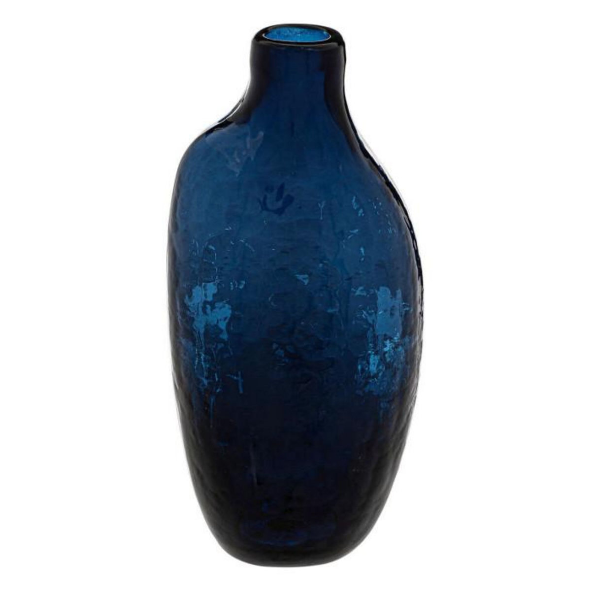 ATMOSPHERA Soliflore en Verre Design  Irrégulier  19cm Bleu