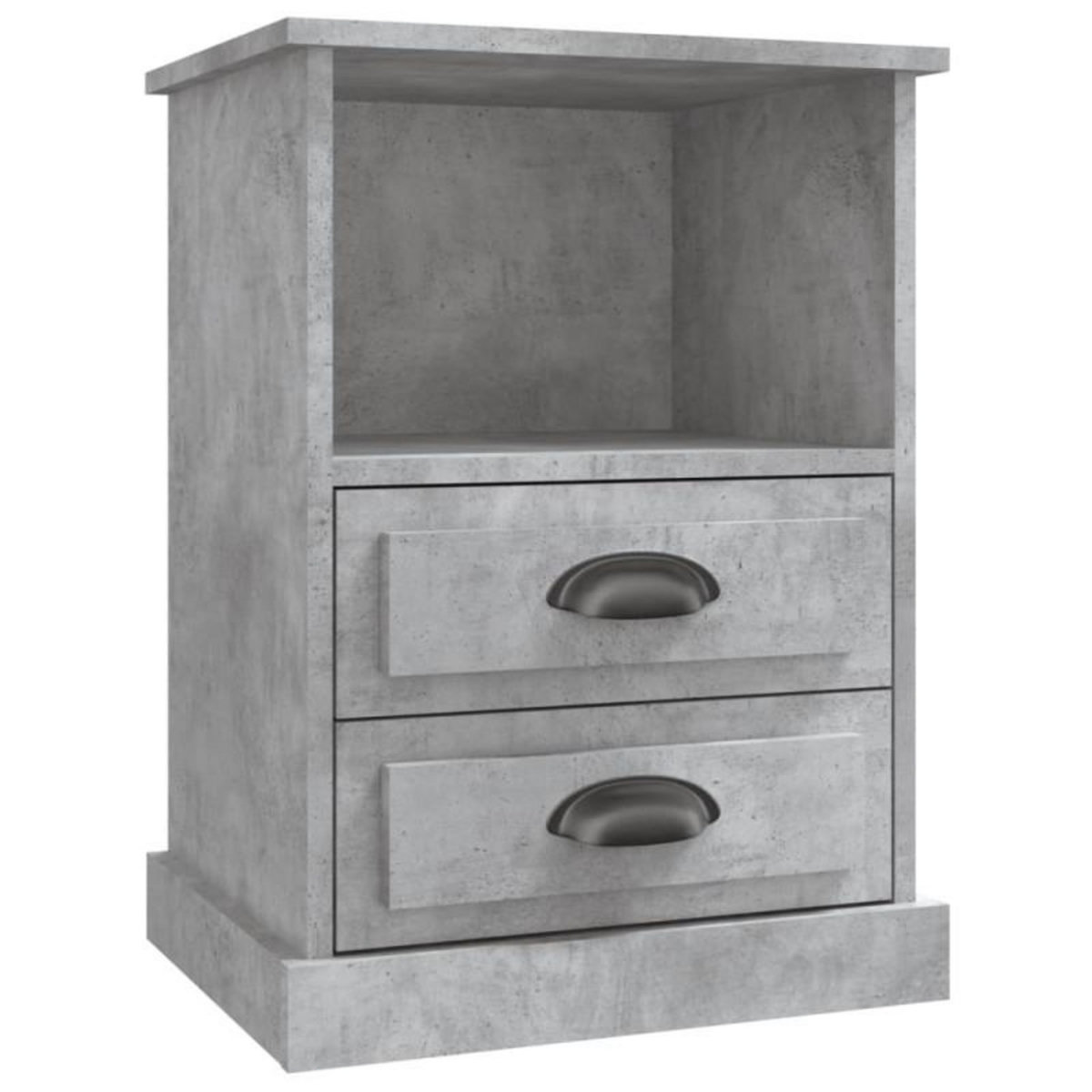 VIDAXL Table de chevet gris béton 43x36x60 cm