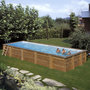 Voir la diapositive 1 : SUNBAY Piscine rectangulaire en bois Mint 10,18 x 4,27 x H1.46m
