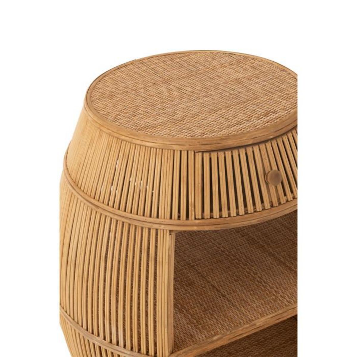 Paris Prix Table d'Appoint en Bambou  Barrel  79cm Naturel