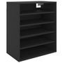 Voir la diapositive 4 : VIDAXL Armoire a chaussures Noir 60x35x70 cm Bois d'ingenierie