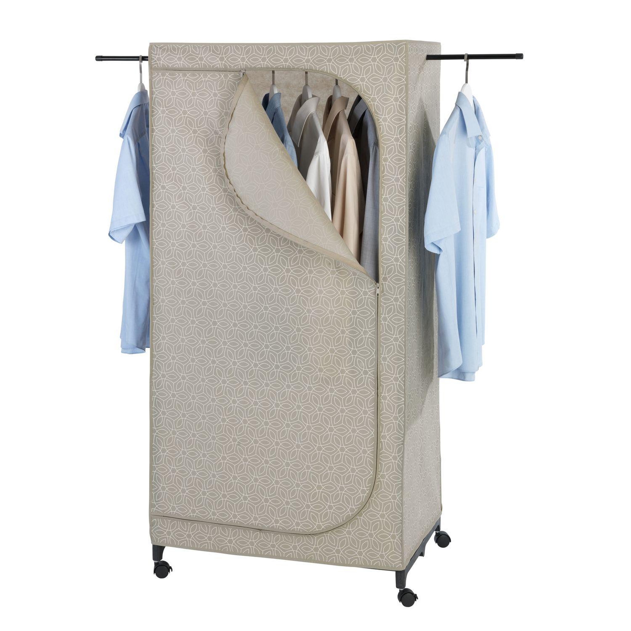 Wenko Armoire penderie tissu balance - l. 75 x h. 160 cm - taupe