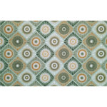 HABITABLE Tapis Must en velours imprimé Roca. Coloris disponibles : Vert
