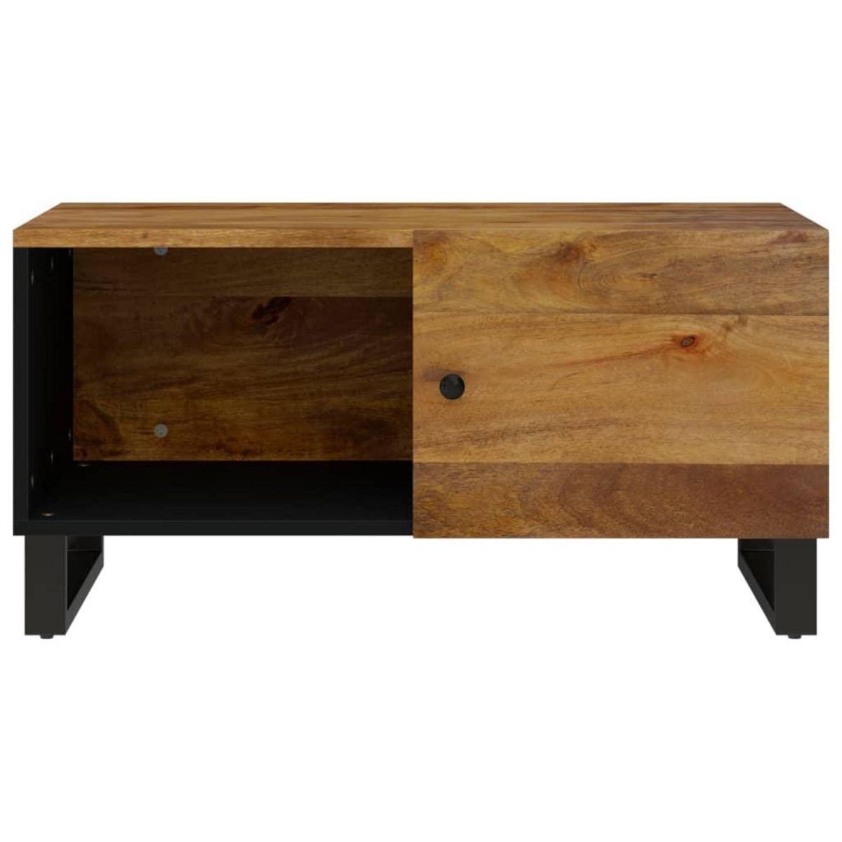 VIDAXL Table basse 80x50x40 cm Bois de manguier solide et d'ingenierie