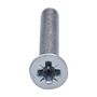 Voir la diapositive 2 :  Vis à métaux zinguée tête fraisée PZ cruciforme Vissal Ø 6x20 mm  lot de 12 vis+écrou