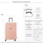 Voir la diapositive 2 : Delsey Grande valise XL rigide Moncey TSA polypropylène 82cm