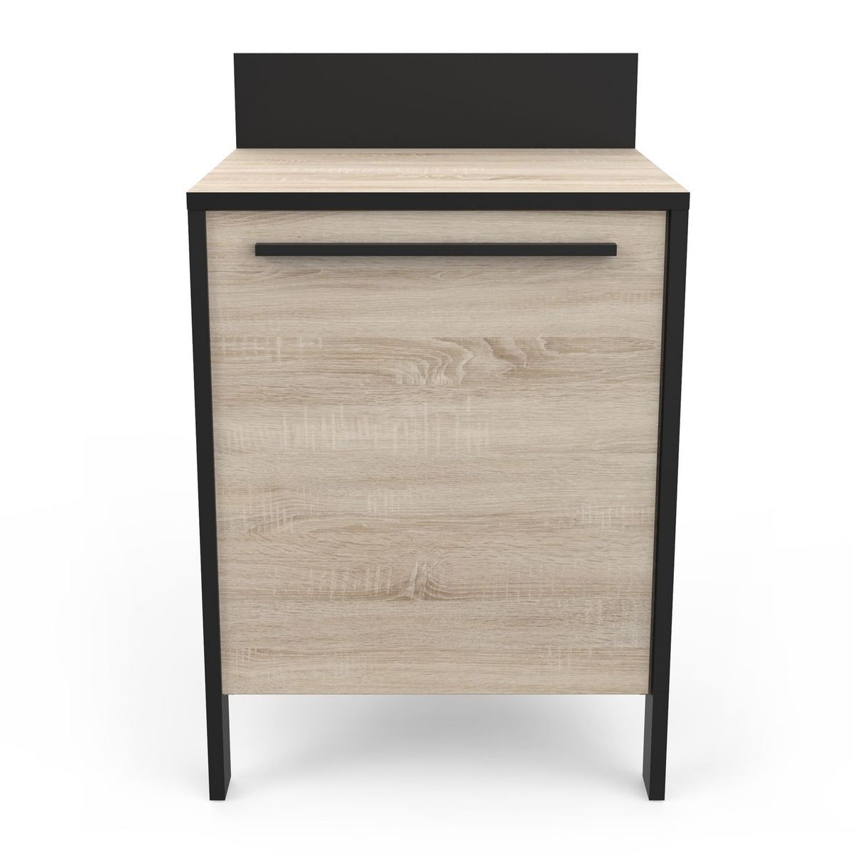 Meuble de cuisine bas sous évier style industriel L64cm BRICKHOUSE