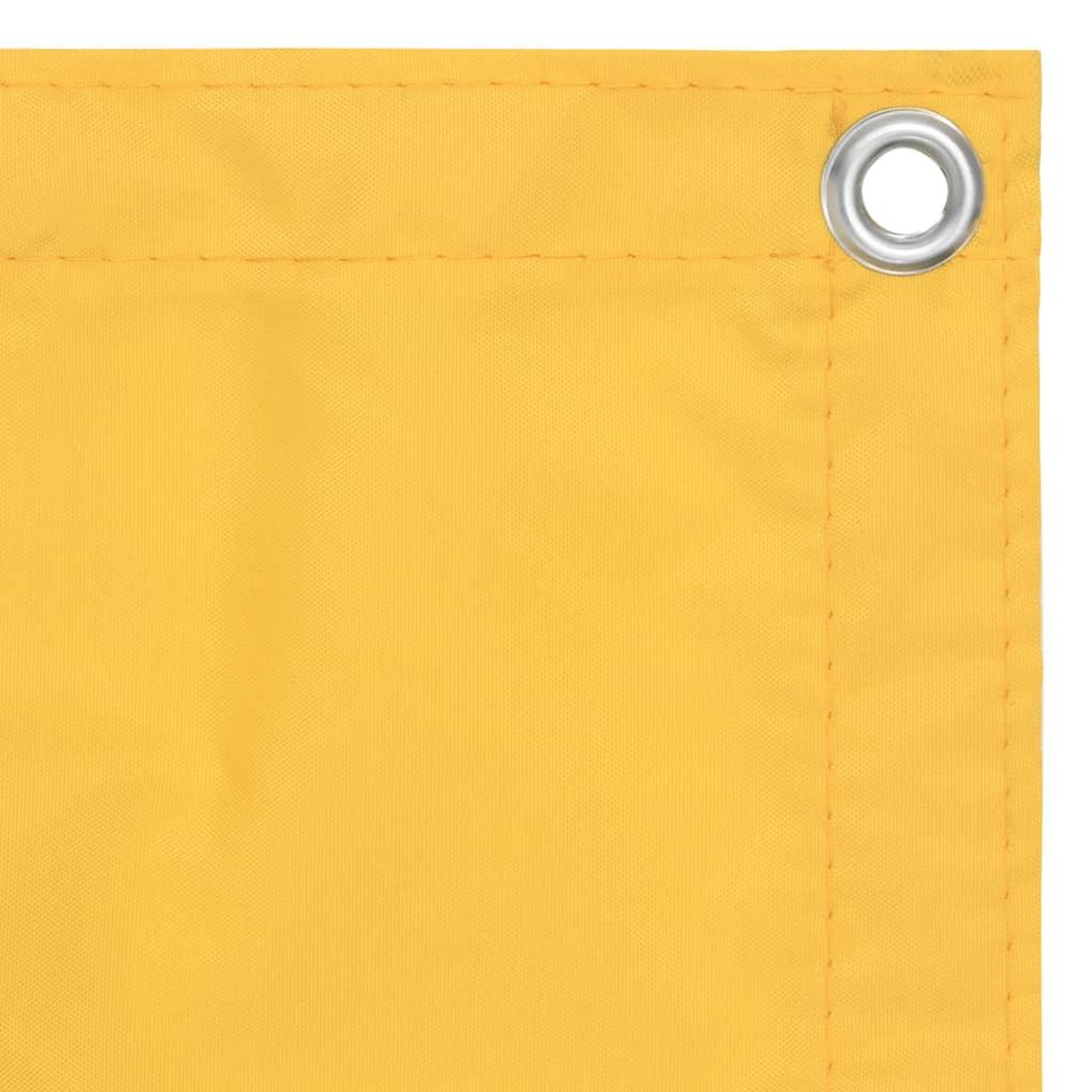 Voir la diapositive 2 : VIDAXL Ecran de balcon Jaune 90x500 cm Tissu Oxford