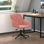 Voir la diapositive 1 : VIDAXL Chaise pivotante de bureau Rose Velours