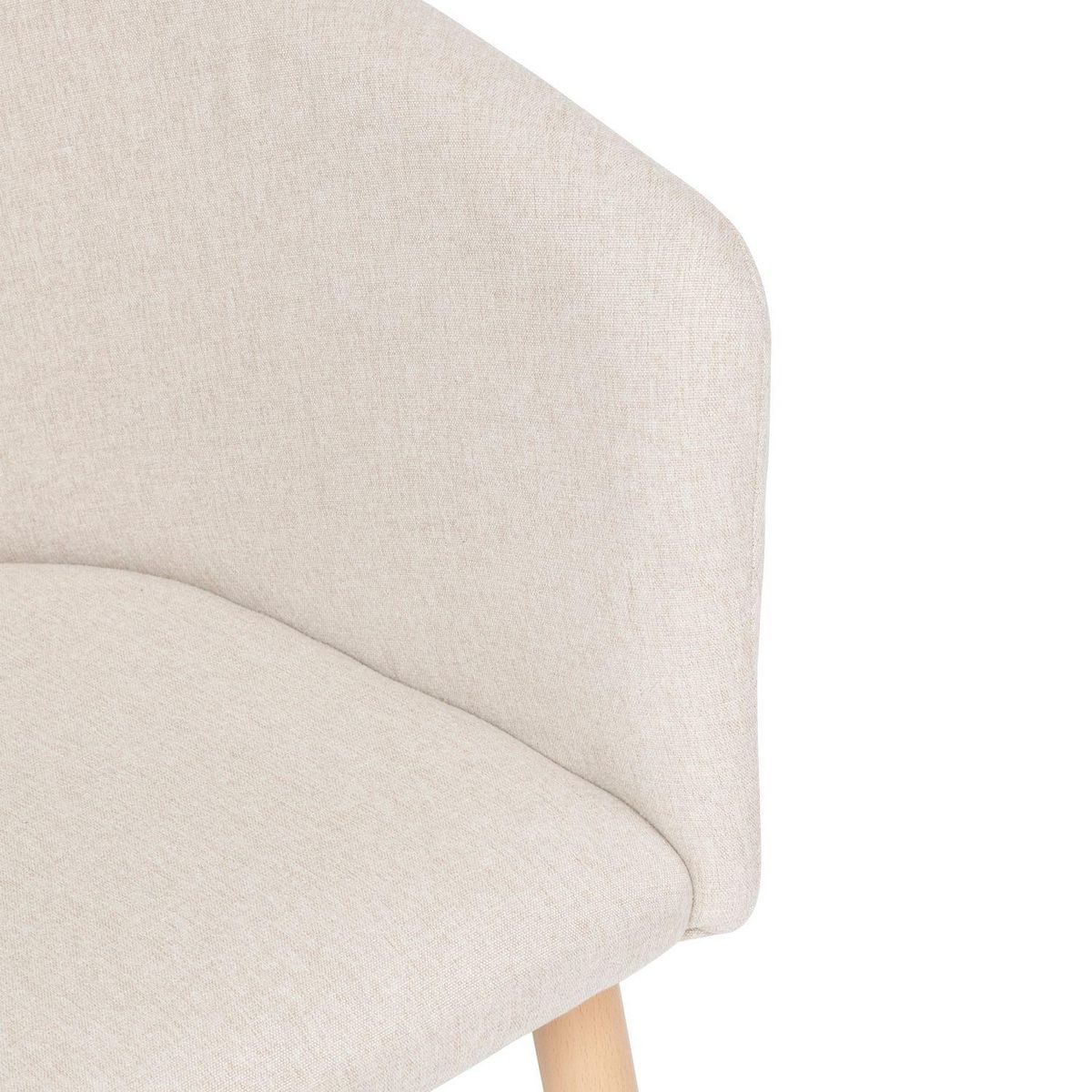 TOILINUX Lot de 2 fauteuils à diner en velours MARLO