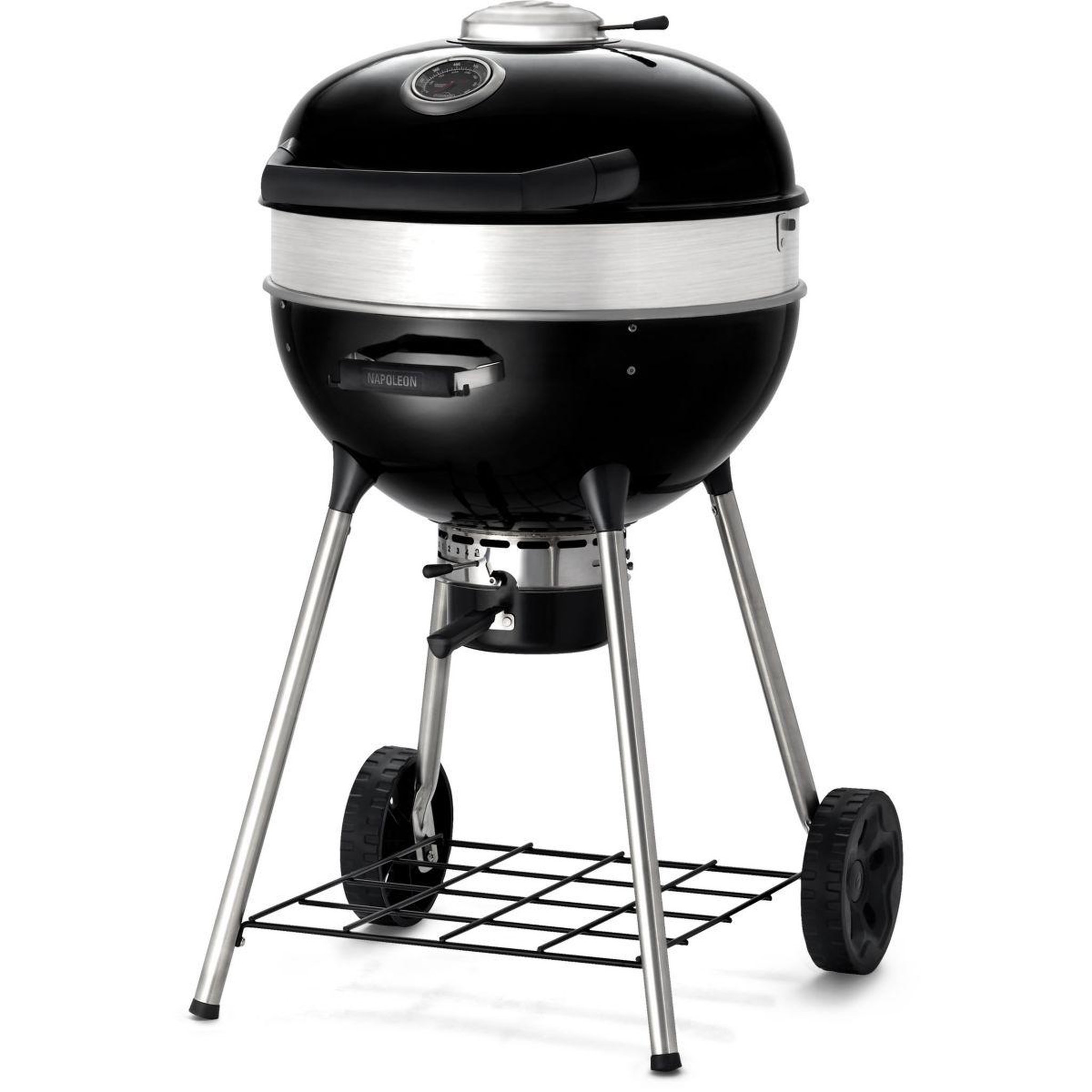 NAPOLEON Barbecue charbon kettle pro noir sur pieds 57cm