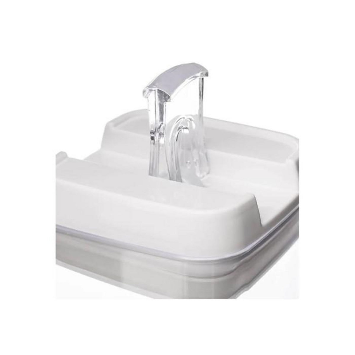 FIVE Bocal en Plastique Carré  Oslo  800ml Transparent