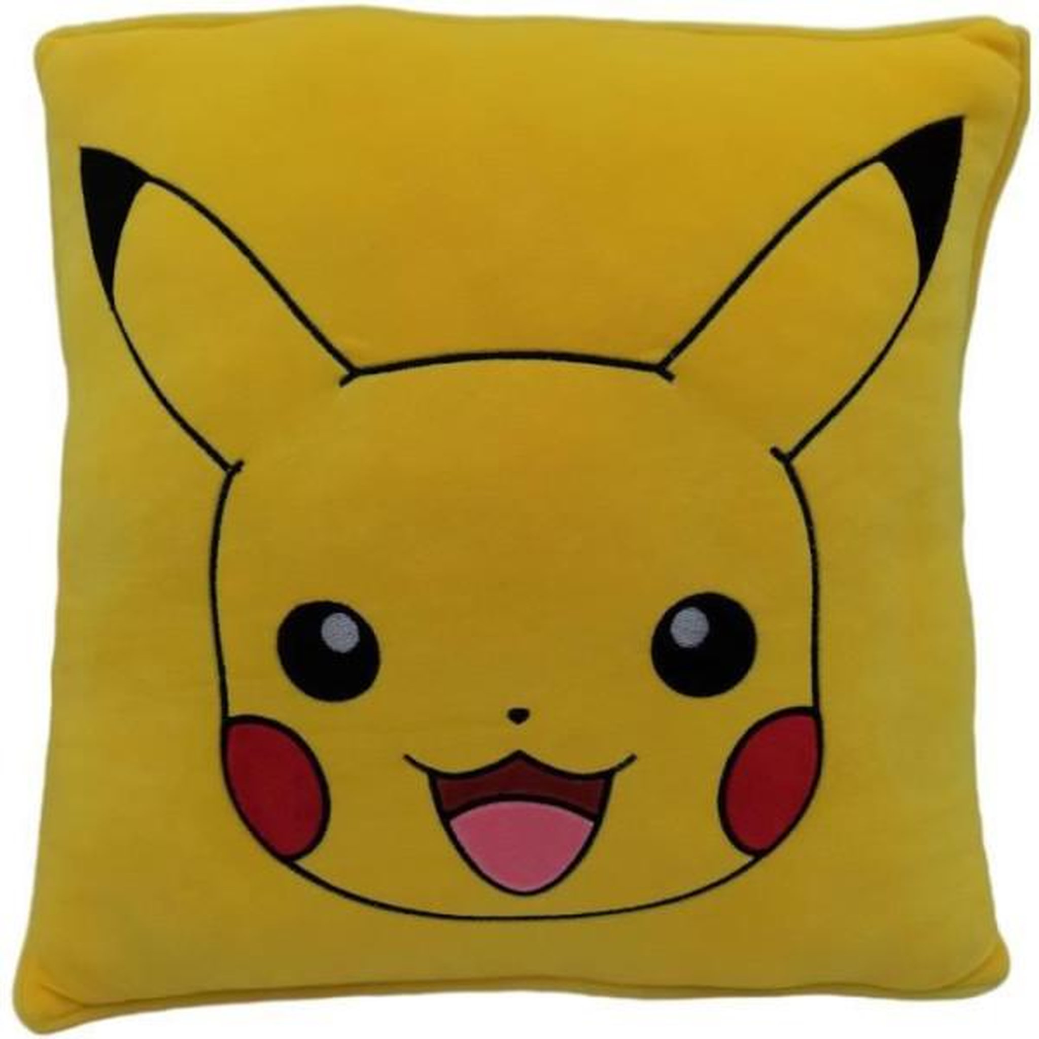 Voir la diapositive 1 : Pokemon Coussin premium - Carré - POKEMON - Pikachu - Microfibre - 40 cm