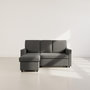 Voir la diapositive 5 : BEST MOBILIER Meiya - canapé d'angle réversible 4 places convertible avec coffre en tissu