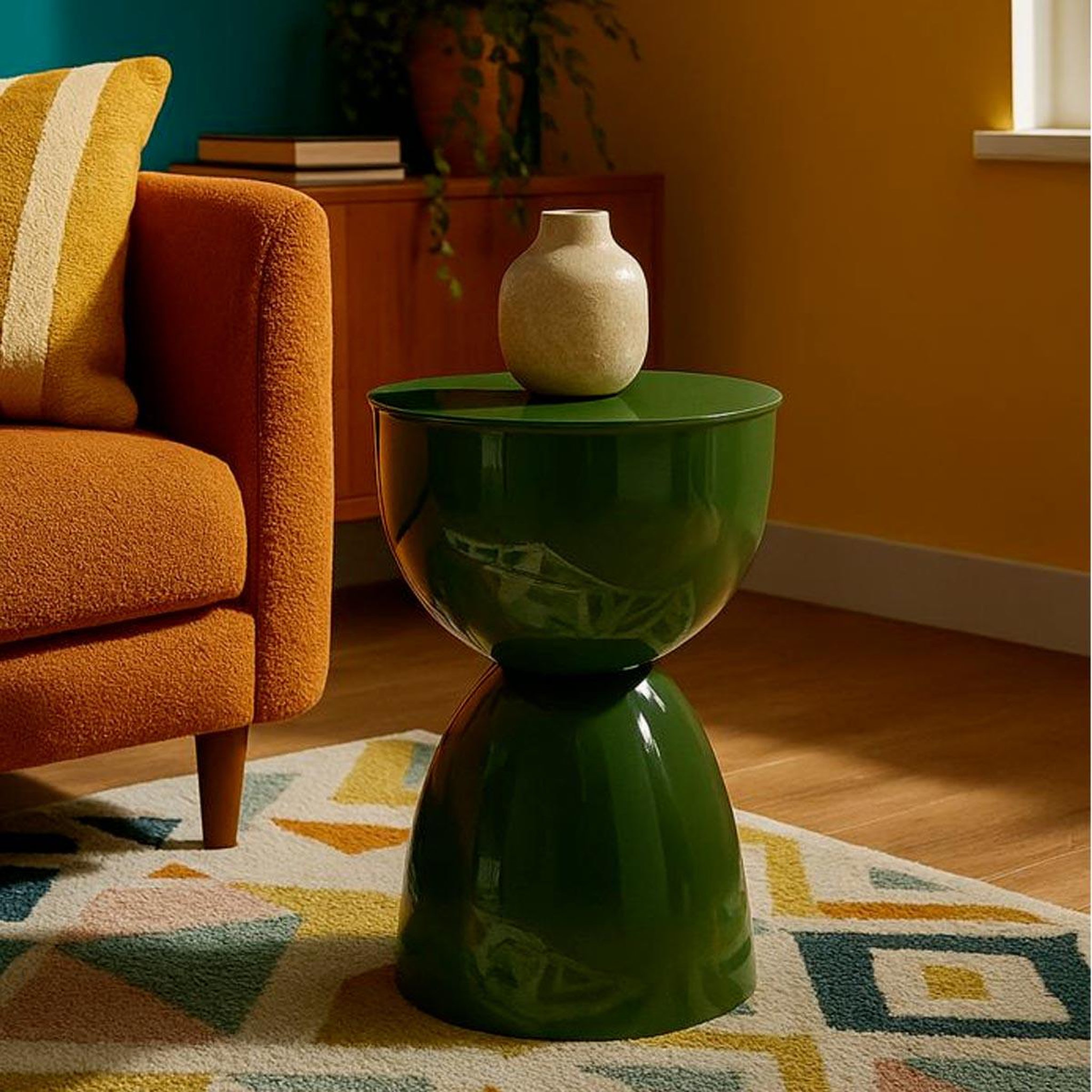 Voir la diapositive 4 : Paris Prix Table d'appoint en métal  yao  46cm vert