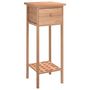 Voir la diapositive 2 : VIDAXL Table d appoint avec tiroir 25x25x60 cm Bois massif de noyer