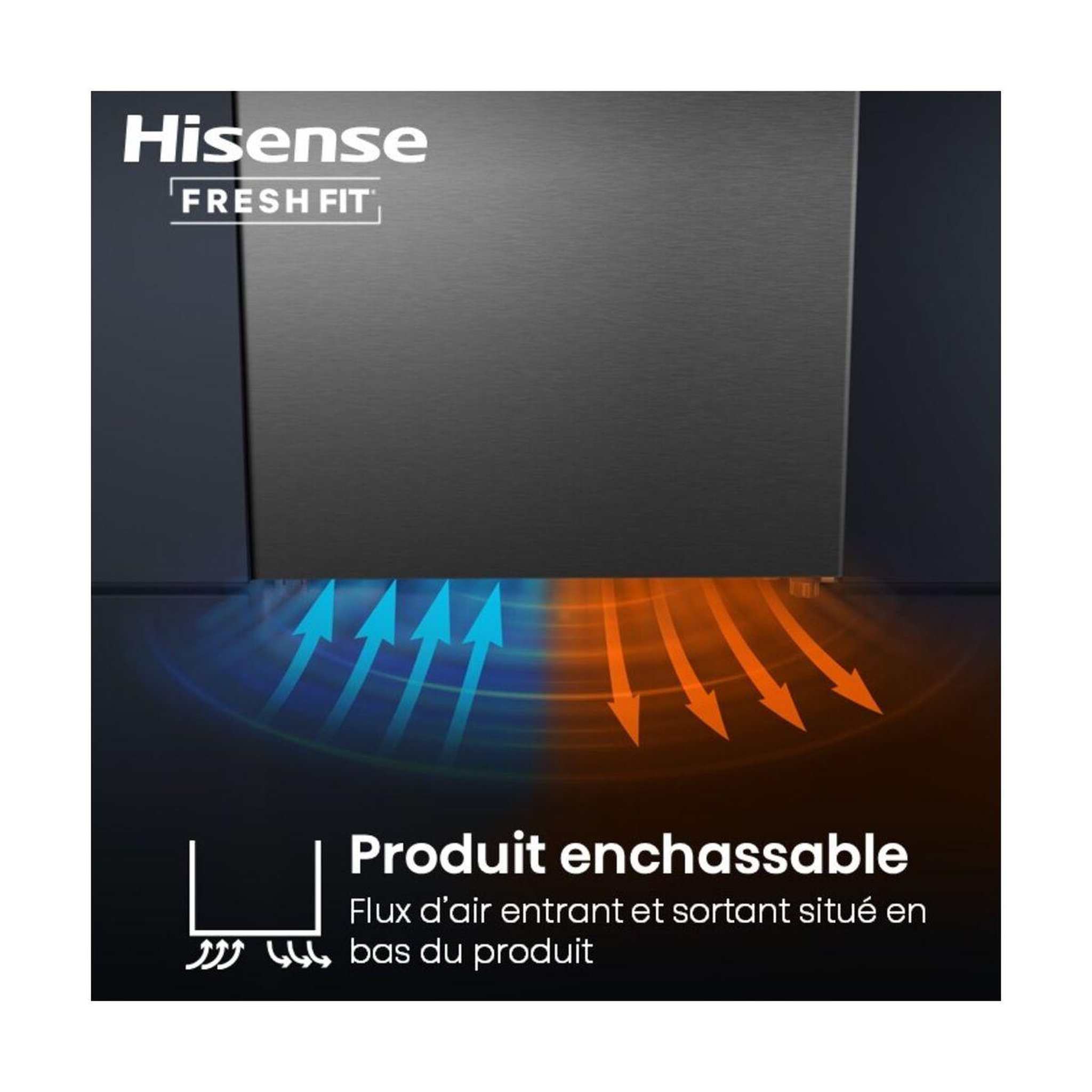 Voir la diapositive 4 : Hisense Réfrigérateur combiné RB3K330SAIE FreshFit