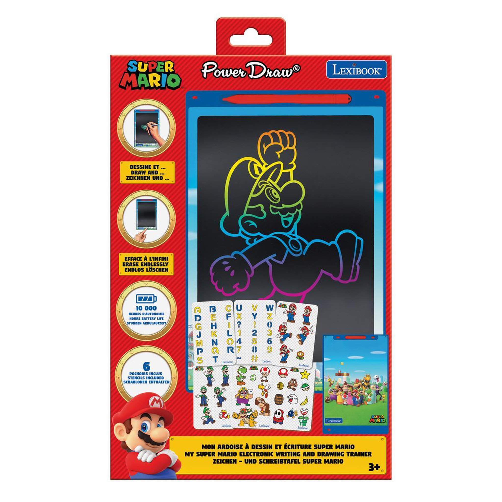 Voir la diapositive 4 : Lexibook Tablette à Dessins électronique multicolore Mario