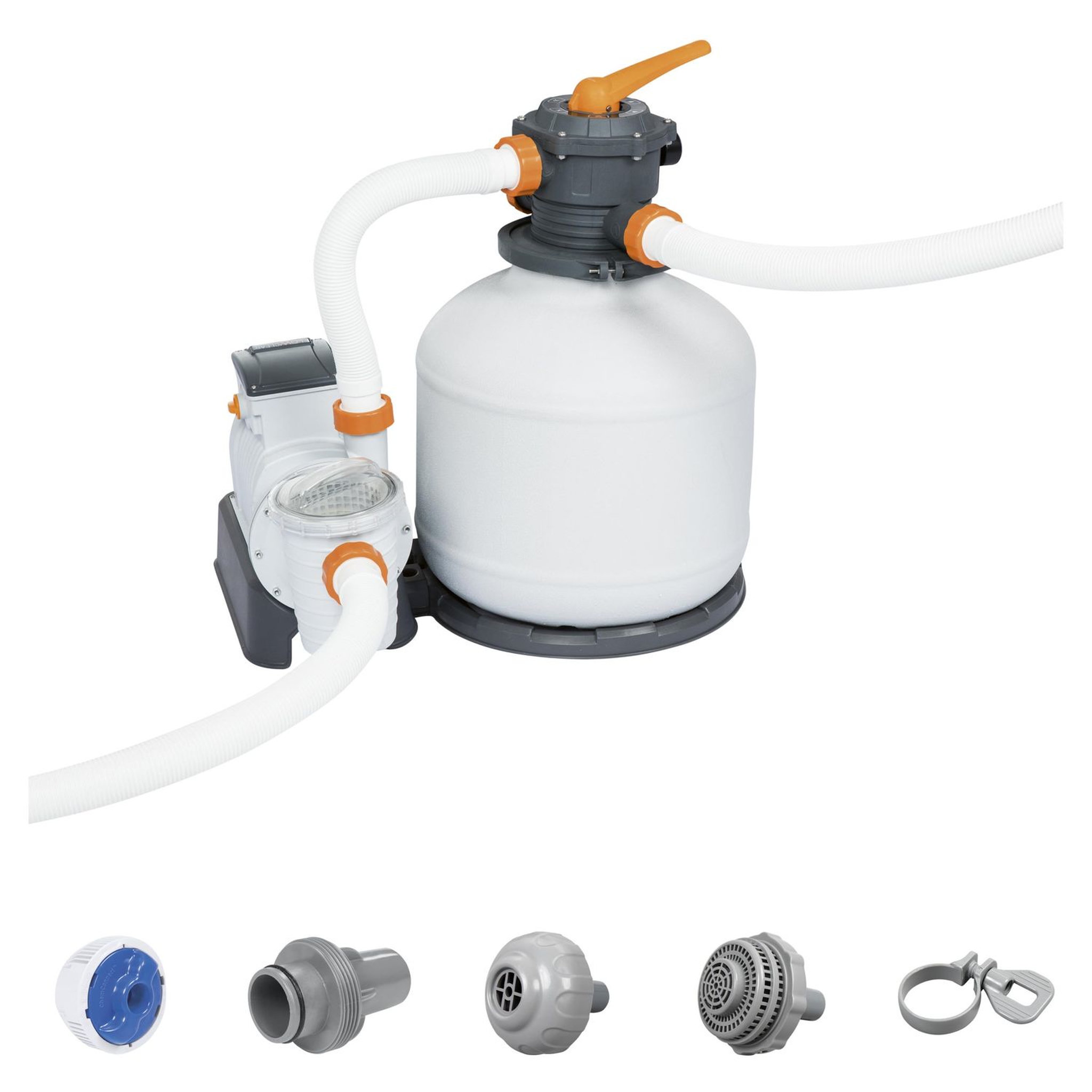 Voir la diapositive 7 : BESTWAY Filtre à sable Flowclear&trade; 11,355 m3/h, préfiltre, diffuseur Chemconnect&trade;