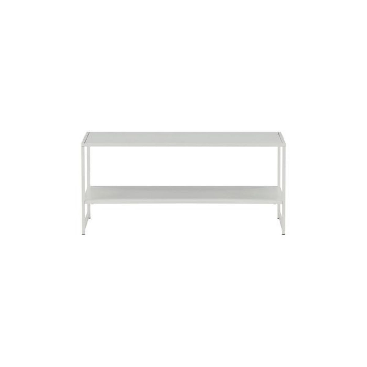 Paris Prix Table Basse Avec Étagère  Staal  102cm Blanc
