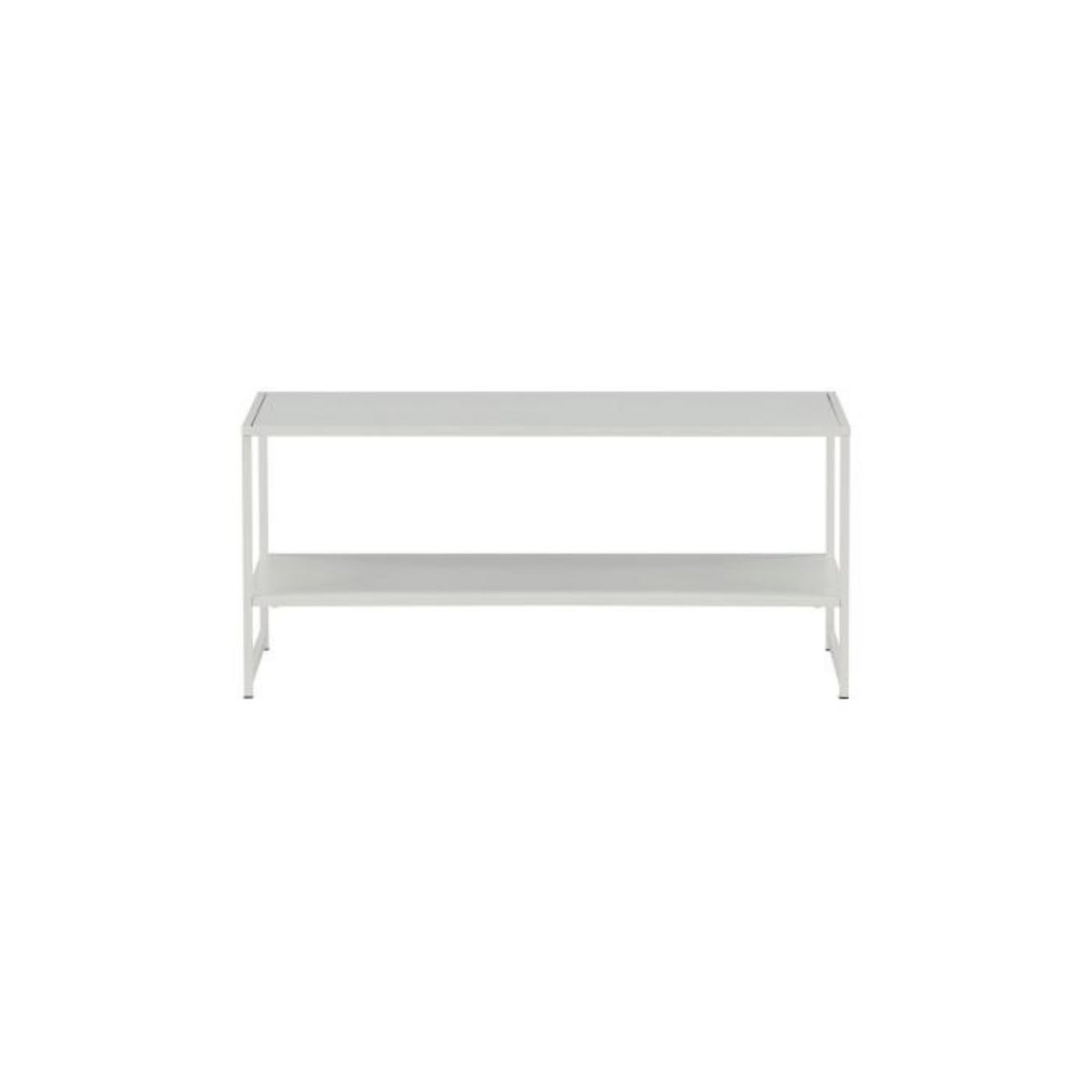 Paris Prix Table Basse Avec Étagère  Staal  102cm Blanc