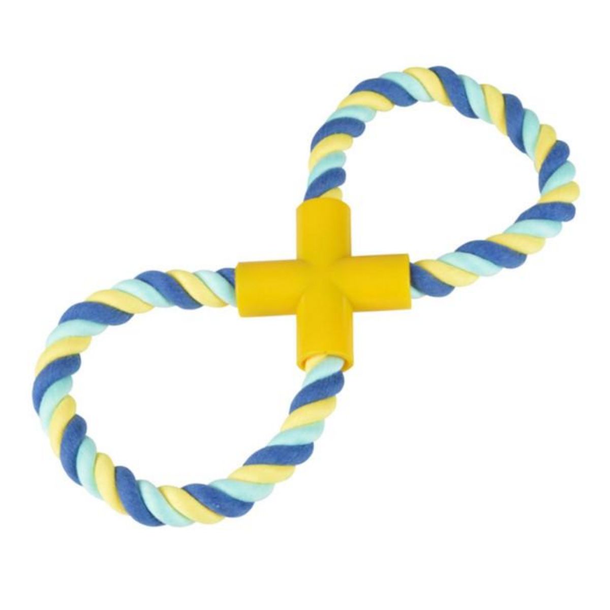 Paris Prix Jouet pour Chien  Corde en Forme de 8  11cm Multicolore