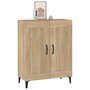 Voir la diapositive 5 : VIDAXL Buffet Chene sonoma 69,5x34x90 cm Bois d'ingenierie