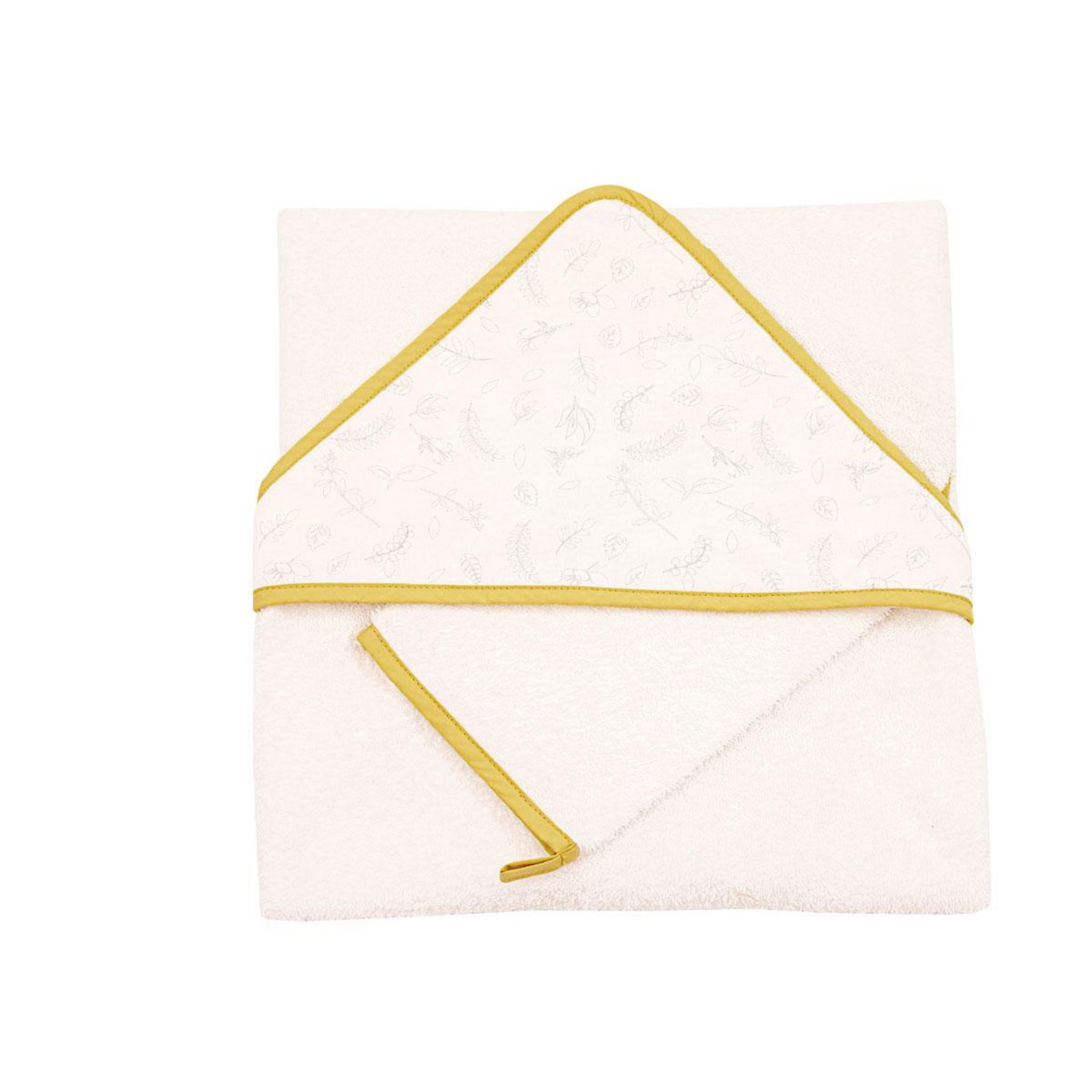 DOMIVA Coffret sortie de bain + gant Leafy Bunny. Coloris disponibles : Bicolore